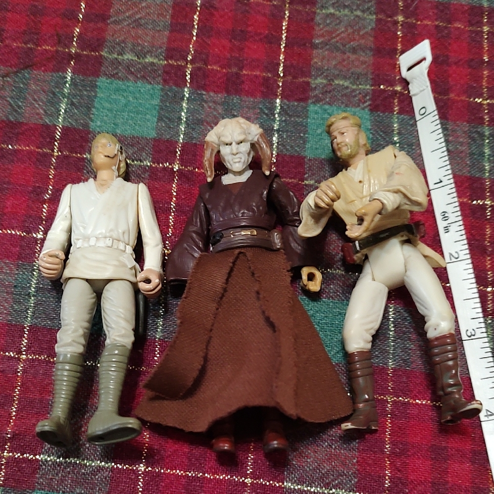 Vintage Set Of 3 Star Wars Figurines And 3 Gi Joe